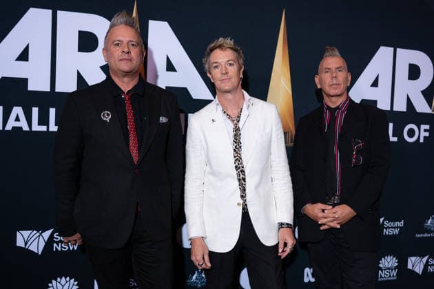 ARIA AWARDS HALL OF FAME, The Living End during a 2026 ARIA awards Hall of fame event at Carriageworks, in Sydney, Thursday, June 11, 2026. ( NO ARCHIVING  Copyright: xSARAHxWILSONx 20260611116177341809