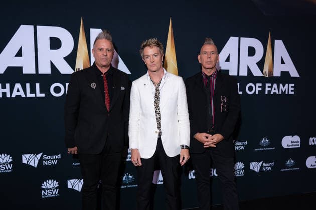 ARIA AWARDS HALL OF FAME, The Living End during a 2026 ARIA awards Hall of fame event at Carriageworks, in Sydney, Thursday, June 11, 2026. ( NO ARCHIVING  Copyright: xSARAHxWILSONx 20260611168708982050