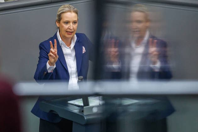Bundestag Alice Weidel (AfD) im Deutschen Bundestag am 11.06.26 in Berlin. Berlin Berlin Deutschland Bundestag *** Bundestag Alice Weidel AfD in the German Bundestag on 11 06 26 in Berlin Berlin Berlin Germany Bundestag