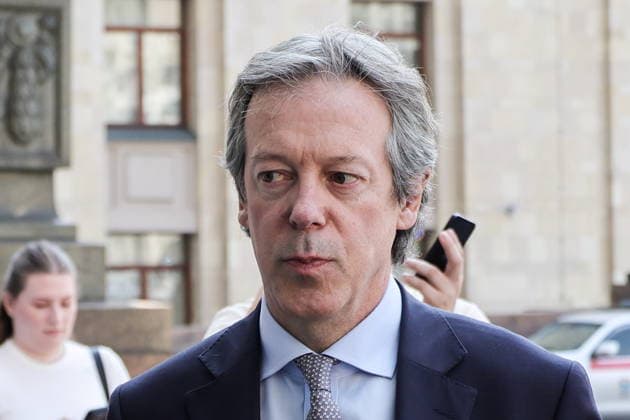 RUSSIA, MOSCOW - JUNE 11, 2026: The UK s Ambassador to Russia Nigel Casey arrives at the Russian Foreign Ministry headquarters. Yevgeny Messman TASS  93657616