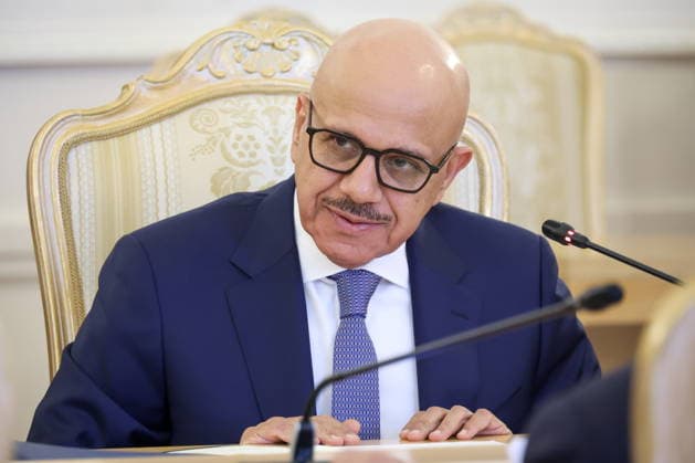 RUSSIA, MOSCOW - JUNE 11, 2026: Bahrain s Minister of Foreign Affairs Abdullatif bin Rashid Al Zayani during a meeting with Russia s Foreign Minister Sergei Lavrov. Valery Sharifulin TASS  93659404