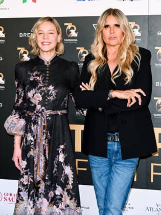 IPA85570355 - Taormina, 72nd Taormina Film Fest 2026 Day 2 Abbie Cornish™s photocall In the photo: Abbie Cornish, Tiziana Rocca  Copyright: xManuelexMangiarottix xDxAvanzo Mangiarottix 85570355