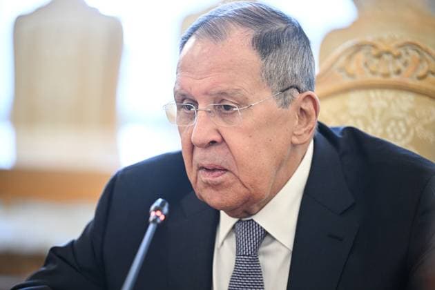 Russia Bahrain 9187724 11.06.2026 Russian Foreign Minister Sergey Lavrov attends a meeting with Bahraini Foreign Minister Abdullatif bin Rashid Al Zayani in Moscow, Russia. Kristina Solovyova Sputnik Moscow Russia  Copyright: xKristinaxSolovyovax