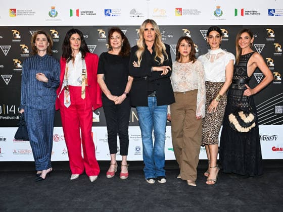 IPA85572807 - Taormina, 72nd Taormina Film Fest 2026 Day 2 Photocall for the Women Beyond the Gaze Panel In the photo: Fernanda Torres, Anna Valle, Francesca Archibugi, Tiziana Rocca, Paola Minaccioni, Donatella Finocchiaro, Clotilde Courau,  Copyright: xMaurizioxD Avanzox xDxAvanzo Mangiarottix 85572807