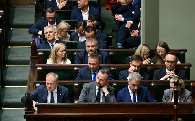 RECORD DATE NOT STATED 10.06.2026 WARSZAWA SEJM RP Warsaw 10 06 2026 59th session of the Sejm of the 10th term - Polish Parliament DEBATA I GLOSOWANIE NAD WOTUM NIEUFNOSCI DLA MINISTRA MSWIA MARCINA KIERWINSKIEGO DEBATE AND VOTE ON THE NO-CONFIDENCE MOTION FOR THE MINISTER OF THE INTERIOR MARCIN KIERWINSKI N Z KRZYSZTOF GAWKOWSKI DONALD TUSK WLADYSLAW KOSINIAK KAMYSZ MARCIN KIERWINSKI ANDRZEJ DOMANSKI JAN GRABIEC RZAD FOT DAMIAN BURZYKOWSKI NEWSPIX.PL NEWSPIX.PL --- newspix.pl 