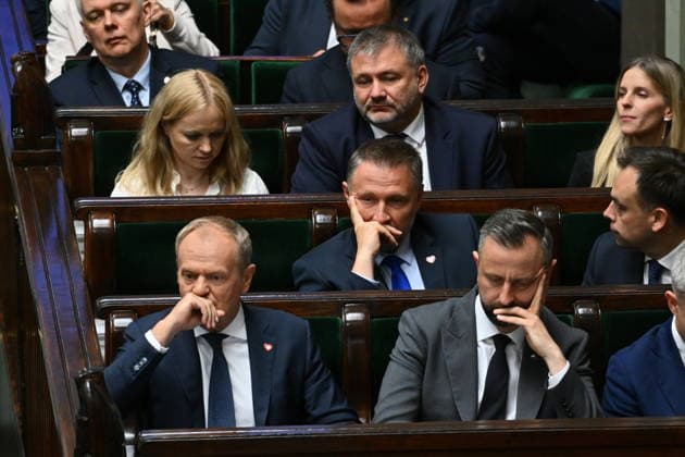 RECORD DATE NOT STATED 10.06.2026 WARSZAWA SEJM RP Warsaw 10 06 2026 59th session of the Sejm of the 10th term - Polish Parliament DEBATA I GLOSOWANIE NAD WOTUM NIEUFNOSCI DLA MINISTRA MSWIA MARCINA KIERWINSKIEGO DEBATE AND VOTE ON THE NO-CONFIDENCE MOTION FOR THE MINISTER OF THE INTERIOR MARCIN KIERWINSKI N Z DONALD TUSK WLADYSLAW KOSINIAK KAMYSZ MARCIN KIERWINSKI RZAD FOT DAMIAN BURZYKOWSKI NEWSPIX.PL NEWSPIX.PL --- newspix.pl 