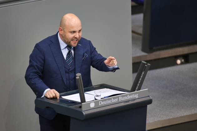 Berlin, Deutschland, 11.06.2026: Deutscher Bundestag: 83. Bundestagssitzung: Markus Frohnmaier, AfD *** Berlin, Germany, 11 06 2026 German Bundestag 83 Bundestag session Markus Frohnmaier, AfD Copyright: xdtsxNachrichtenagenturx dts_122640