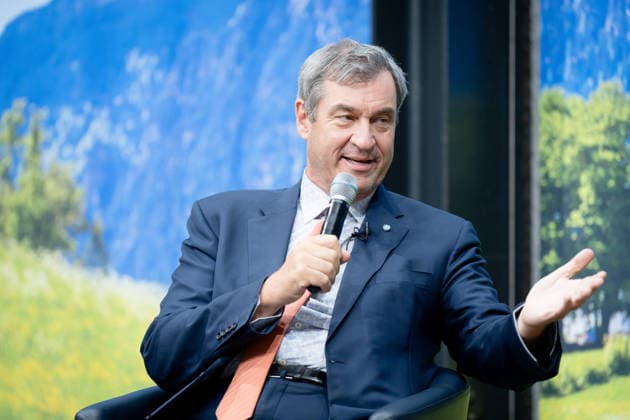 Talk 60 , Vertretung des Freistaates Bayern beim Bund Berlin, Talk 60 , Vertretung des Freistaates Bayern beim Bund, Markus Söder, Ministerpräsident Bayern Berlin Berlin GER *** Talk 60 , Representation of the Free State of Bavaria to the Federal Government Berlin, Talk 60 , Representation of the Free State of Bavaria to the Federal Government, Markus Söder, Prime Minister of Bavaria Berlin Berlin GER