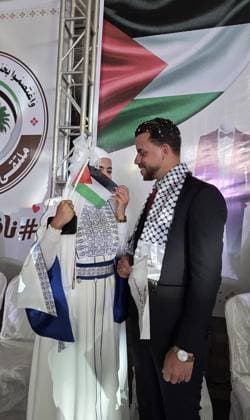 Mass wedding brings hope to displaced couples in Gaza Palestinian brides and grooms take part in the collective wedding ceremony Window of Hope in Khan Younis, southern Gaza Strip, on June 11, 2026. The event brought together dozens of displaced couples from the town of Khuza a, east of Khan Younis, as part of an initiative aimed at supporting newlyweds, easing social and economic burdens, and highlighting the community’s efforts to preserve moments of joy despite ongoing hardship. Photo by Tariq Mohammad APA Images Khan Yunis Gaza Strip Palestinian Territory 110626_Khan_Yunis_TM_01(2) Copyright: xapaimagesxTariqxMohammad xapaimagesx