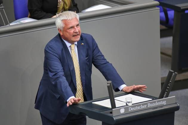 Berlin, Deutschland, 11.06.2026: Deutscher Bundestag: 83. Bundestagssitzung: Knut Abraham, CDU *** Berlin, Germany, 11 06 2026 German Bundestag 83 Bundestag session Knut Abraham, CDU Copyright: xdtsxNachrichtenagenturx dts_122644