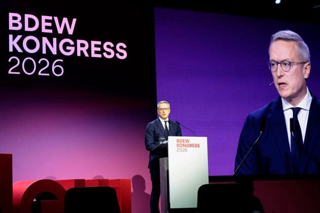 Karsten Wildberger beim BDEW Kongress 2026 in der Station . Berlin, 11.06.2026 *** Karsten Wildberger at the BDEW Congress 2026 in the Berlin Station, 11 06 2026 Foto:xR.xSchmiegeltx xFuturexImagex bdew_6614
