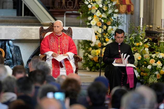 Meeting of Pope Leo XIV with the clergy and pastoral agents in Las Palmas de Gran Canaria Pope Leo XIV during the celebration of the diocesan meeting with the clergy, religious and pastoral agents, on June 11, 2026, in Las Palmas de Gran Canaria, Canary Islands Spain This ecclesial act, presided over by Pope Leo XIV in the historic Cathedral of Santa Ana, serves as a framework for the reading of a pontifical address of encouragement to the ecclesiastical community of the archipelago, reinforcing the social and welcoming work of the Church of the Canary Islands with the presence of representatives of all the parishes of the archipelago, will serve as a framework for the reading of a pontifical address of encouragement to the ecclesiastical  Copyright: xCarmenxdelxVallex xACFIx 7589083