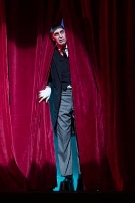 June 11, 2026, Madrid, Madrid, Spain: JAVIER NAVARES performs on stage during the theatre play of The Addams Family The Musical at the Calderon Theater on June 11, 2026 in Madrid, Spain. Madrid Spain  - ZUMAc312 20260611_zsp_c312_001 Copyright: xOscarxManuelxSanchezx