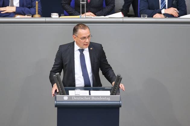 Berlin, Deutschland, 11.06.2026: Deutscher Bundestag: 83. Bundestagssitzung: Tino Chrupalla, AfD *** Berlin, Germany, 11 06 2026 German Bundestag 83 Bundestag session Tino Chrupalla, AfD Copyright: xdtsxNachrichtenagenturx dts_122559