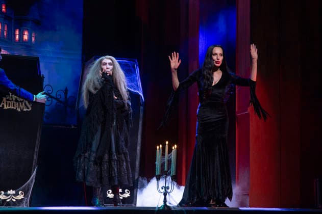 June 11, 2026, Madrid, Madrid, Spain: AMPARO SAIZAR and NATALIA MILLAN performs on stage during the theatre play of The Addams Family The Musical at the Calderon Theater on June 11, 2026 in Madrid, Spain. Madrid Spain  - ZUMAc312 20260611_zsp_c312_009 Copyright: xOscarxManuelxSanchezx