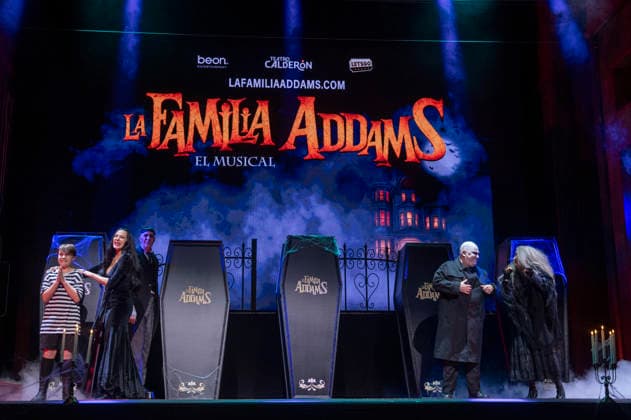 June 11, 2026, Madrid, Madrid, Spain: JAVIER BLAZQUEZ and NATALIA MILLAN performs on stage during the theatre play of The Addams Family The Musical at the Calderon Theater on June 11, 2026 in Madrid, Spain. Madrid Spain  - ZUMAc312 20260611_zsp_c312_019 Copyright: xOscarxManuelxSanchezx