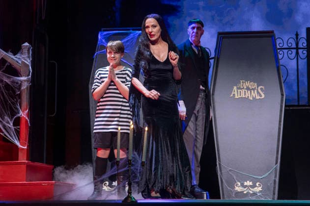 June 11, 2026, Madrid, Madrid, Spain: JAVIER BLAZQUEZ and NATALIA MILLAN performs on stage during the theatre play of The Addams Family The Musical at the Calderon Theater on June 11, 2026 in Madrid, Spain. Madrid Spain  - ZUMAc312 20260611_zsp_c312_022 Copyright: xOscarxManuelxSanchezx