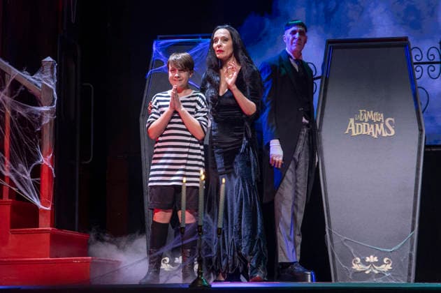 June 11, 2026, Madrid, Madrid, Spain: JAVIER BLAZQUEZ and NATALIA MILLAN performs on stage during the theatre play of The Addams Family The Musical at the Calderon Theater on June 11, 2026 in Madrid, Spain. Madrid Spain  - ZUMAc312 20260611_zsp_c312_028 Copyright: xOscarxManuelxSanchezx