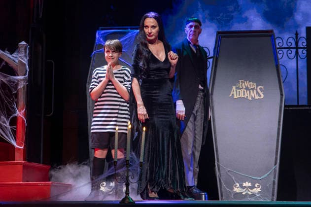 June 11, 2026, Madrid, Madrid, Spain: JAVIER BLAZQUEZ and NATALIA MILLAN performs on stage during the theatre play of The Addams Family The Musical at the Calderon Theater on June 11, 2026 in Madrid, Spain. Madrid Spain  - ZUMAc312 20260611_zsp_c312_032 Copyright: xOscarxManuelxSanchezx