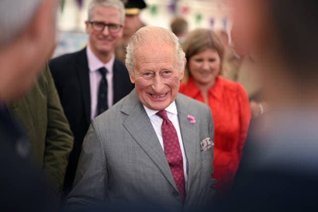 . 11 06 2026. Grimsby, United Kingdom. King Charles III during a visit to Grimsby Town Football Club, United Kingdom.  xPoolx xi-Imagesx IIM-26826-0005