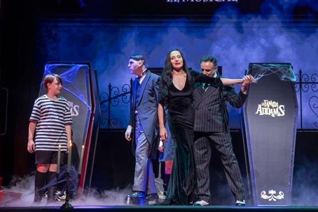 June 11, 2026, Madrid, Madrid, Spain: NATALIA MILLAN and JAVIER CANALES performs on stage during the theatre play of The Addams Family The Musical at the Calderon Theater on June 11, 2026 in Madrid, Spain. Madrid Spain  - ZUMAc312 20260611_zsp_c312_039 Copyright: xOscarxManuelxSanchezx
