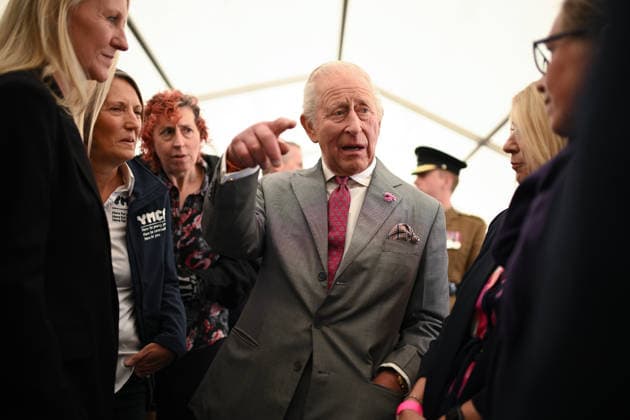 . 11 06 2026. Grimsby, United Kingdom. King Charles III during a visit to Grimsby Town Football Club, United Kingdom.  xPoolx xi-Imagesx IIM-26826-0006