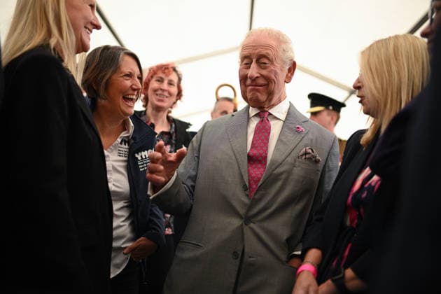 . 11 06 2026. Grimsby, United Kingdom. King Charles III during a visit to Grimsby Town Football Club, United Kingdom.  xPoolx xi-Imagesx IIM-26826-0007