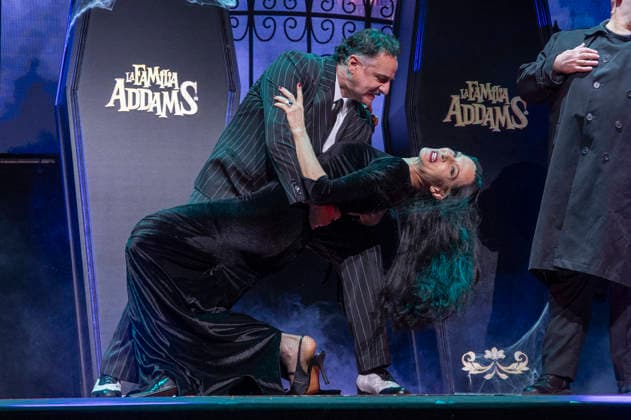 June 11, 2026, Madrid, Madrid, Spain: NATALIA MILLAN and JAVIER CANALES performs on stage during the theatre play of The Addams Family The Musical at the Calderon Theater on June 11, 2026 in Madrid, Spain. Madrid Spain  - ZUMAc312 20260611_zsp_c312_040 Copyright: xOscarxManuelxSanchezx