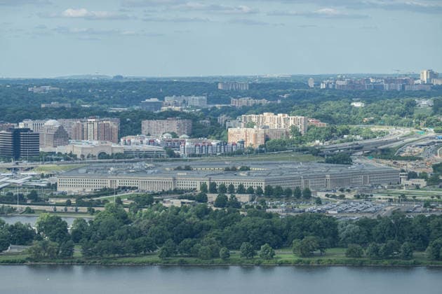 June 11, 2026, Washington, Distirct Of Columbia, United States: View of the Pentagon from the Washington Monument. Washington United States  - ZUMAk206 20260611_znp_k206_001 Copyright: xMattxKaminskyx