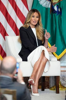 Melania Trump on Fostering the Future Accounts - Washington US First lady Melania Trump launches Fostering the Future Accounts during an event at the Treasure Department in Washington on June 11, 2026. Photo by Yuri Gripas ABACAPRESS.COM Washington DC United States  Copyright: xGripasxYuri ABACAx