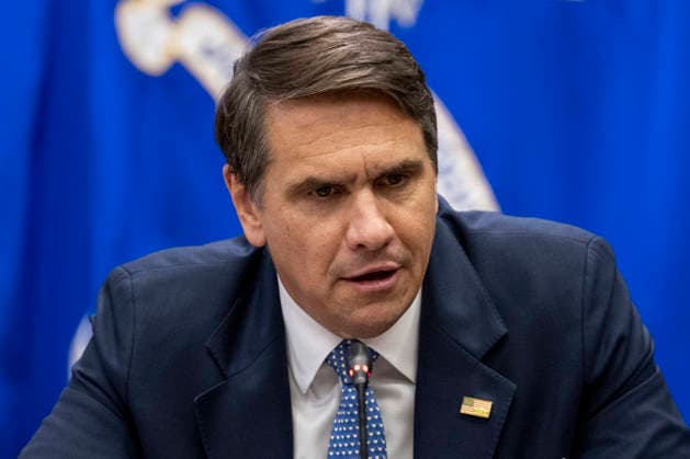 Acting Attorney General Todd Blanche speaks during a roundtable on education at the Department of Justice in Washington, DC on Thursday, June 11, 2026.  WAP202606111171 DANIELxHEUER
