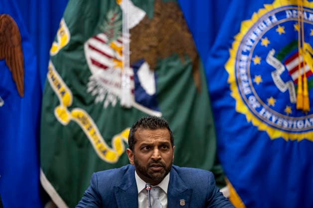 Director of the Federal Bureau of Investigation (FBI) Kash Patel speaks during a roundtable on education at the Department of Justice in Washington, DC on Thursday, June 11, 2026.  WAP202606111172 DANIELxHEUER