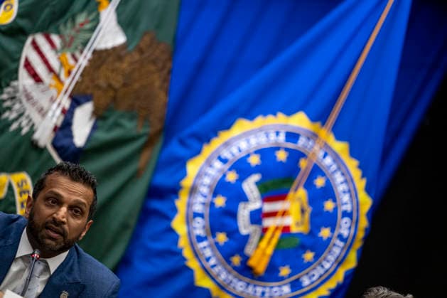 Director of the Federal Bureau of Investigation (FBI) Kash Patel speaks during a roundtable on education at the Department of Justice in Washington, DC on Thursday, June 11, 2026.  WAP202606111173 DANIELxHEUER