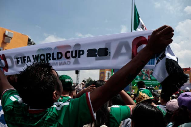 June 11, 2026, Mexico City, Cdmx, Mexico: The opening ceremony of the third FIFA World Cup 2026 in Mexico City has begun, broadcast live from Plaza de la ConstitucioÂ³n as part of the FIFA Fan Festival. Soccer fans are lining up in the streets to gather in the ZoÂ³calo for the opening match between the Mexican National Team and South Africa, which kicks off at 1:00 PM. Wearing jerseys, wigs, and carrying World Cup trophies, thousands of Mexicans and foreigners are coming together to enjoy the world s biggest sporting event. Mexico City Mexico  - ZUMAp204 20260611_zip_p204_029 Copyright: xJosuexPerezx