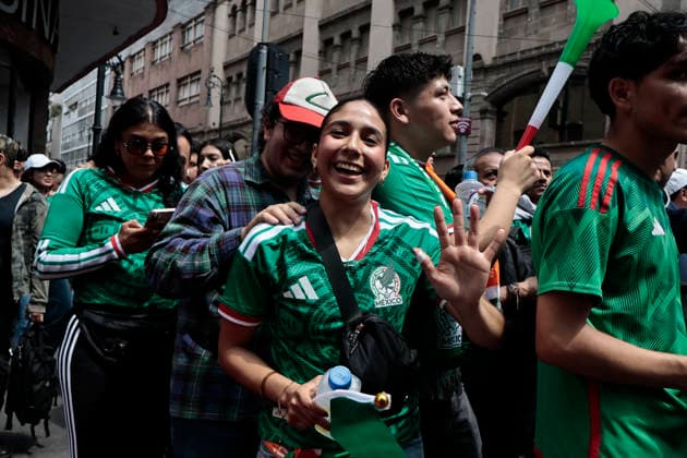 June 11, 2026, Mexico City, Cdmx, Mexico: The opening ceremony of the third FIFA World Cup 2026 in Mexico City has begun, broadcast live from Plaza de la ConstitucioÂ³n as part of the FIFA Fan Festival. Soccer fans are lining up in the streets to gather in the ZoÂ³calo for the opening match between the Mexican National Team and South Africa, which kicks off at 1:00 PM. Wearing jerseys, wigs, and carrying World Cup trophies, thousands of Mexicans and foreigners are coming together to enjoy the world s biggest sporting event. Mexico City Mexico - ZUMAp204 20260611_zip_p204_015 Copyright: xJosuexPerezx