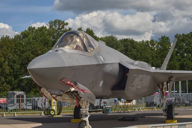 F35A Lightning II US Air Force - ILA 2026 Internationale Luft- und Raumfahrtausstellung 2026 auf dem Flughafen Berlin Brandenburg (BER) Willy Brandt am 11.06.2026. ILA 2026 *** F35A Lightning II US Air Force ILA 2026 International Air and Space Exhibition 2026 at Berlin Brandenburg Airport BER Willy Brandt on 11 06 2026 ILA 2026