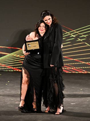 IPA85589105 - Taormina, 72nd Taormina Film Fest 2026 Night 2, Awards Ceremony Pictured: Giusy Ferreri, Anna Valle  Copyright: xMaurizioxD avanzox xDxAvanzo Mangiarottix 85589105