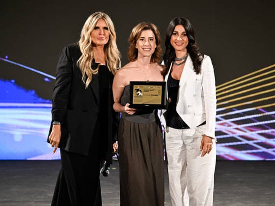 IPA85589154 - Taormina, 72nd Taormina Film Fest 2026 Night 2, Awards Ceremony Pictured: Tiziana Rocca, Fernanda Torres, Donatella Finocchiaro  Copyright: xMaurizioxD avanzox xDxAvanzo Mangiarottix 85589154