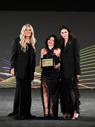 IPA85589222 - Taormina, 72nd Taormina Film Fest 2026 Night 2, Awards Ceremony. Pictured: Tiziana Rocca, Giusy Ferreri, Anna Valle  Copyright: xManuelexMangiarottix xDxAvanzo Mangiarottix 85589222