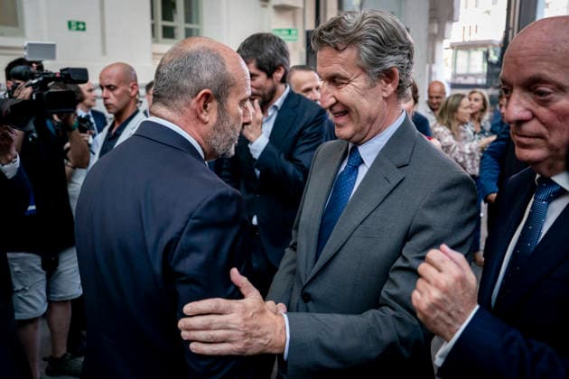 Gala commemorating the 75th Anniversary of the Planeta Prize in Madrid The president of the Senate, Pedro Rollán and the president of the Partido Popular, Alberto Núnez Feijóo during the institutional act of the 75th Anniversary of the Planeta Prize, at the Palacio de Cibeles, on June 11, 2026, in Madrid Spain This literary meeting, under the chairmanship of publisher José Creuheras, reviews the history of the award and of Grupo Planeta, created in 1949, and its role in the promotion of literature in Spanish During the gala, tribute is paid to the winners of the award and to the works that have marked the history of the event A Pé MADRID Espana MADRID Espana Espana Espana Espana  Copyright: xA.xPÃ rezxMecax 7590664