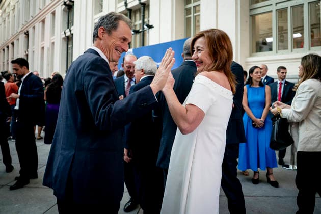 Gala commemorating the 75th Anniversary of the Planeta Prize in Madrid Pedro Duque and the president of the Congress of Deputies, Francina Armengol during the institutional act of the 75th Anniversary of the Planeta Prize, at the Palacio de Cibeles, on June 11, 2026, in Madrid Spain This literary meeting, under the presidency of publisher José Creuheras, reviews the history of the award and of Grupo Planeta, created in 1949, and its role in the promotion of literature in Spanish. During the gala, tribute will be paid to the winners of the award and to the works that have marked the history of the event A Pé MADRID Espana MADRID Espana Espana Espana  Copyright: xA.xPÃ rezxMecax 7590667