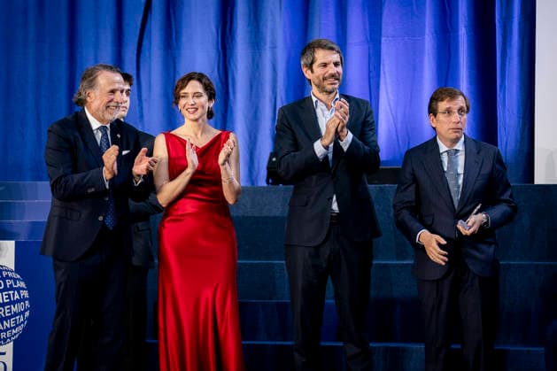 Gala commemorating the 75th Anniversary of the Planeta Prize in Madrid The president of the Atresmedia group, José Creuheras, the president of the Community of Madrid, Isabel Díaz Ayuso, the Minister of Culture, Ernest Urtasun and the Mayor of Madrid, José Luis Martínez Almeida during the institutional act of the 75th Anniversary of the Planeta Prize, at the Palacio de Cibeles, on June 11, 2026, in Madrid Spain This literary event, chaired by publisher José Creuheras, reviews the history of the award and of Grupo Planeta, created in 1949, and its role in the promotion of literature in Spanish During the gala, tribute is paid to the winners of the award and to the works that have marked the history of the A Pé MADRID Espana MADRID Espana Es  Copyright: xA.xPÃ rezxMecax 7590718