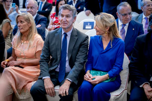 Gala commemorating the 75th Anniversary of the Planeta Prize in Madrid The Minister of Economy, Finance and Employment of the Community of Madrid, Rocío Albert and the President of the Partido Popular, Alberto Núnez Feijóo during the institutional act of the 75th Anniversary of the Planeta Prize, at the Palacio de Cibeles, on June 11, 2026, in Madrid Spain This literary event, chaired by publisher José Creuheras, reviews the history of the award and of Grupo Planeta, created in 1949, and its role in the promotion of literature in Spanish During the gala, tribute is paid to the winners of the award and to the works that have marked the history of the contest A Pé MADRID Espana MADRID Espana Espana Espana  Copyright: xA.xPÃ rezxMecax 7590729