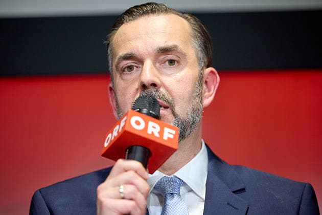 - Wien 12.06.2026 - Wahl ORF-Generaldirektor - Heute fand im ORF-Zentrum die vorgezogene Wahl des neuen Generaldirektors durch den ORF-Stiftungsrat statt. 9 Kandidatinnen waren zum heutigen Heraing vor dem Stiftungsrat geladen. Nach über 15 Stunden an Hearings der 9 KandidatInnen und der anschliessenden Wahl im Stiftungsrat wurde der die neue Generaldirektorin den Medien im Rahmen einer PK vorgestellt. PHOTO: der neue ORF-Generaldirektor Clemens Pig ehemaliger CEO der APA. Vienna (AUSTRIA) - Election of the ORF Director-General – Today, the ORF Foundation Board held an early election for the new Director-General at the ORF Centre. Österreichischer Rundfunk, öffentlich rechtlicher, Staatsfunk, Generaldirektorin, Wahl, ORF, TV, Radio 