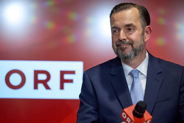 - Wien 12.06.2026 - Wahl ORF-Generaldirektor - Heute fand im ORF-Zentrum die vorgezogene Wahl des neuen Generaldirektors durch den ORF-Stiftungsrat statt. 9 Kandidatinnen waren zum heutigen Heraing vor dem Stiftungsrat geladen. Nach über 15 Stunden an Hearings der 9 KandidatInnen und der anschliessenden Wahl im Stiftungsrat wurde der die neue Generaldirektorin den Medien im Rahmen einer PK vorgestellt. PHOTO: der neue ORF-Generaldirektor Clemens Pig ehemaliger CEO der APA. Vienna (AUSTRIA) - Election of the ORF Director-General – Today, the ORF Foundation Board held an early election for the new Director-General at the ORF Centre. Österreichischer Rundfunk, öffentlich rechtlicher, Staatsfunk, Generaldirektorin, Wahl, ORF, TV, Radio 