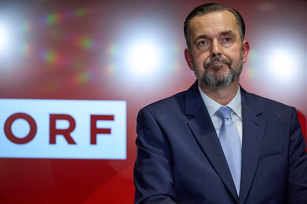 - Wien 12.06.2026 - Wahl ORF-Generaldirektor - Heute fand im ORF-Zentrum die vorgezogene Wahl des neuen Generaldirektors durch den ORF-Stiftungsrat statt. 9 Kandidatinnen waren zum heutigen Heraing vor dem Stiftungsrat geladen. Nach über 15 Stunden an Hearings der 9 KandidatInnen und der anschliessenden Wahl im Stiftungsrat wurde der die neue Generaldirektorin den Medien im Rahmen einer PK vorgestellt. PHOTO: der neue ORF-Generaldirektor Clemens Pig ehemaliger CEO der APA. Vienna (AUSTRIA) - Election of the ORF Director-General – Today, the ORF Foundation Board held an early election for the new Director-General at the ORF Centre. Österreichischer Rundfunk, öffentlich rechtlicher, Staatsfunk, Generaldirektorin, Wahl, ORF, TV, Radio 