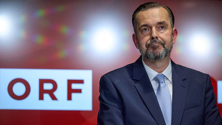 - Wien 12.06.2026 - Wahl ORF-Generaldirektor - Heute fand im ORF-Zentrum die vorgezogene Wahl des neuen Generaldirektors durch den ORF-Stiftungsrat statt. 9 Kandidatinnen waren zum heutigen Heraing vor dem Stiftungsrat geladen. Nach über 15 Stunden an Hearings der 9 KandidatInnen und der anschliessenden Wahl im Stiftungsrat wurde der die neue Generaldirektorin den Medien im Rahmen einer PK vorgestellt. PHOTO: der neue ORF-Generaldirektor Clemens Pig ehemaliger CEO der APA. Vienna (AUSTRIA) - Election of the ORF Director-General – Today, the ORF Foundation Board held an early election for the new Director-General at the ORF Centre. Österreichischer Rundfunk, öffentlich rechtlicher, Staatsfunk, Generaldirektorin, Wahl, ORF, TV, Radio 