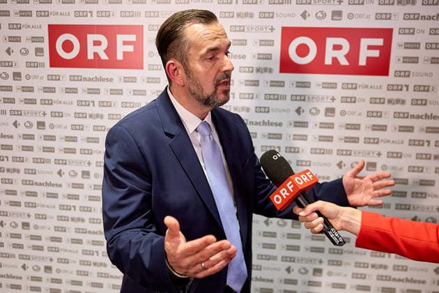 - Wien 12.06.2026 - Wahl ORF-Generaldirektor - Heute fand im ORF-Zentrum die vorgezogene Wahl des neuen Generaldirektors durch den ORF-Stiftungsrat statt. 9 Kandidatinnen waren zum heutigen Heraing vor dem Stiftungsrat geladen. Nach über 15 Stunden an Hearings der 9 KandidatInnen und der anschliessenden Wahl im Stiftungsrat wurde der die neue Generaldirektorin den Medien im Rahmen einer PK vorgestellt. PHOTO: der neue ORF-Generaldirektor Clemens Pig ehemaliger CEO der APA. Vienna (AUSTRIA) - Election of the ORF Director-General – Today, the ORF Foundation Board held an early election for the new Director-General at the ORF Centre. Österreichischer Rundfunk, öffentlich rechtlicher, Staatsfunk, Generaldirektorin, Wahl, ORF, TV, Radio 