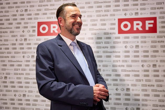 - Wien 12.06.2026 - Wahl ORF-Generaldirektor - Heute fand im ORF-Zentrum die vorgezogene Wahl des neuen Generaldirektors durch den ORF-Stiftungsrat statt. 9 Kandidatinnen waren zum heutigen Heraing vor dem Stiftungsrat geladen. Nach über 15 Stunden an Hearings der 9 KandidatInnen und der anschliessenden Wahl im Stiftungsrat wurde der die neue Generaldirektorin den Medien im Rahmen einer PK vorgestellt. PHOTO: der neue ORF-Generaldirektor Clemens Pig ehemaliger CEO der APA. Vienna (AUSTRIA) - Election of the ORF Director-General – Today, the ORF Foundation Board held an early election for the new Director-General at the ORF Centre. Österreichischer Rundfunk, öffentlich rechtlicher, Staatsfunk, Generaldirektorin, Wahl, ORF, TV, Radio 