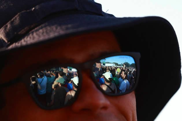 June 11, 2026, Porto, Portugal: A festival goer looks on during the first day of the Primavera Sound Porto festival. Porto Portugal  - ZUMAs197 20260611_aaa_s197_093 Copyright: xRitaxFrancax